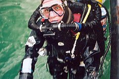 Keef survives a dive